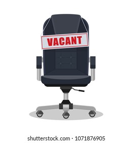 Vector illustration. Vacant workplace.