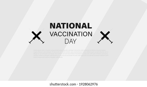 Vector illustration of vaccine. National Vaccination Day. Strong immunity background, ideas concept.