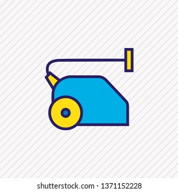 Vector illustration of vacuum cleaner icon colored line. Beautiful vacation element also can be used as sweeper icon element.