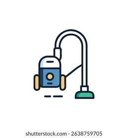Vector illustration of a vacuum cleaner on White Background