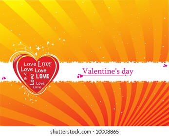 vector illustration of valentine background