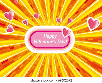 vector illustration of valentine background