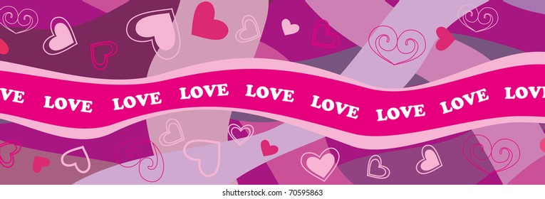 Vector illustration. Valentine background