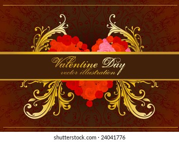 Vektorgrafik für den Valentinstag