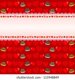 A vector illustration of Valentine day background