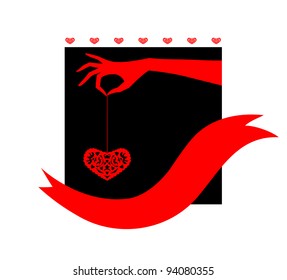 vector illustration of Valentine Day's symbol