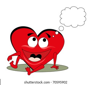 Vector illustration. Valentine heart