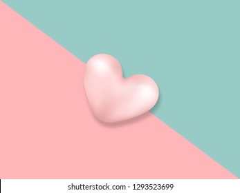 Vector illustration. Valentine 's day background with balloons heart, creative for poster, brochure, flyers, invitation, banners.