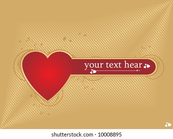 vector illustration of valentines day background