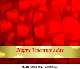 Vector illustration. Valentine's day background