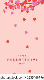 vector illustration of valentines day background. vector illustration of backgrounds for cards, brochures, wallpapers and posters