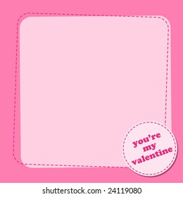 Vector illustration of Valentine's Day background with a blank spase for your text.