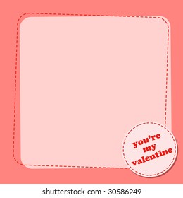 Vector illustration of Valentine's Day background with a blank space for your text.