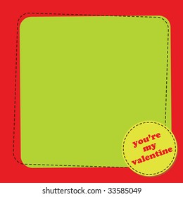 Vector illustration of Valentine's Day background with a blank space for your text.