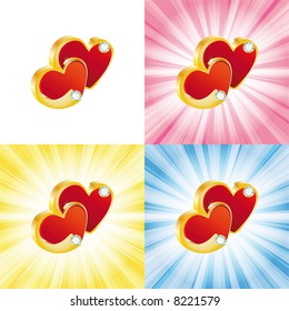 Vektorgrafik - Valentinstag-Hintergrund