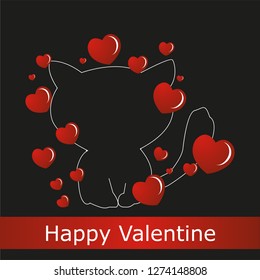 Vector illustration Valentine's day card