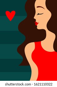 Vector Illustration of a Valentines Day Card