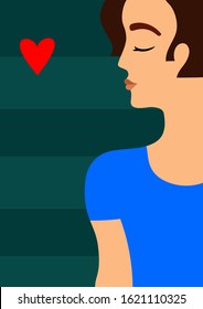 Vector Illustration of a Valentines Day Card
