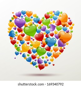 Vector Illustration of a Valentines Day Card