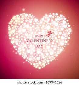 Vector Illustration of a Valentines Day Card