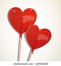 Vector Illustration of a Valentines Day Card