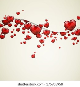Vector Illustration of a Valentines Day Card