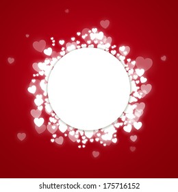 Vector Illustration of a Valentines Day Card