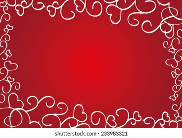 Vector Illustration of a Valentines Day Card