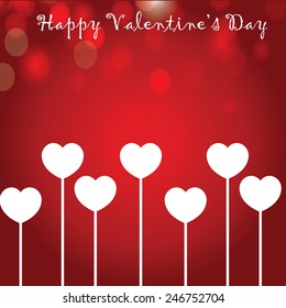 Vector Illustration of a Valentines Day Card