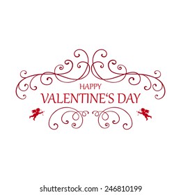 Vector Illustration of a Valentines Day Card
