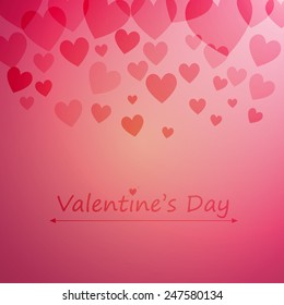 Vector Illustration of a Valentines Day Card
