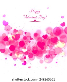 Vector Illustration of a Valentines Day Card 