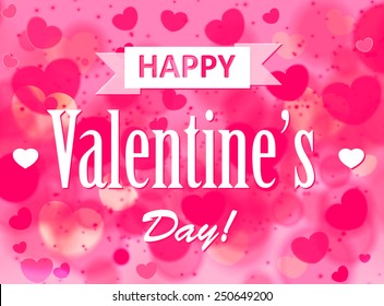 Vector Illustration of a Valentines Day Card 