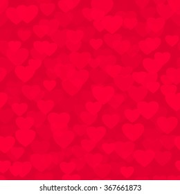 Vector Illustration of a Valentines Day Card. Valentine's day seamless pattern with hearts. 