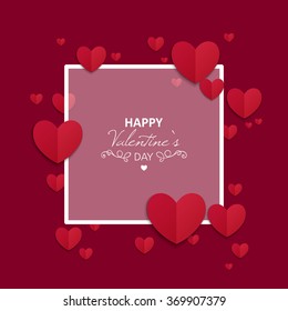Vector Illustration of a Valentines Day Card