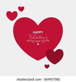 Vector Illustration of a Valentines Day Card