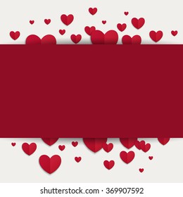Vector Illustration of a Valentines Day Card