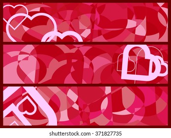 Vector Illustration of a Valentines Day Card