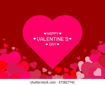 Vector Illustration of a Valentines Day Card