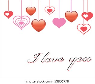 Vector illustration of valentine's day card