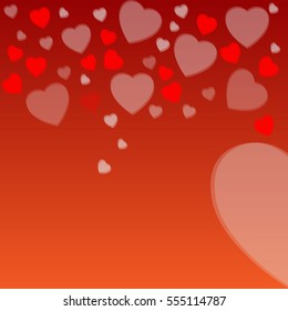 Vector Illustration of a Valentine's Day Card
vector illustration beautiful red hearts on Valentine's Day in February