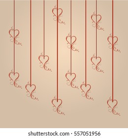 Vector Illustration of a Valentines Day Card