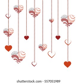 Vector Illustration of a Valentines Day Card