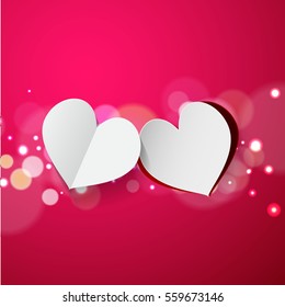 Vector Illustration of a Valentines Day Card