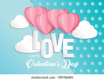 Vector Illustration of a Valentines Day Card.