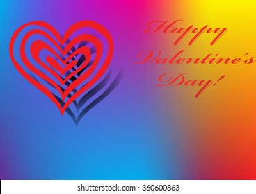 Vector Illustration of a Valentines Day Card,Valentines day vintage lettering background.