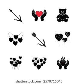 Vector illustration of valentines day element