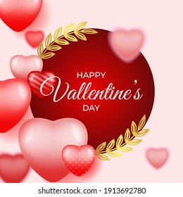 Vector illustration of valentines day graphics, happy valentine's day background. suitable for happy valentine's day greetings