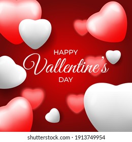 Vector illustration of valentines day graphics, happy valentine's day background. suitable for happy valentine's day greetings