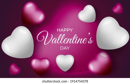 Vektorgrafik der Valentinstag-Grafiken, fröhlicher Valentinstag-Hintergrund. geeignet für glückliche valentinische Tagesgrüße